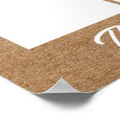 Zollangestellter Foto des Monats Kraft Poster (Ecke)