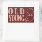 Zollaufkleber der alten Furz Rechteckiger Aufkleber (Tasche)