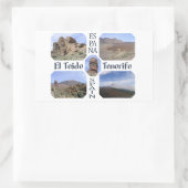 Zollaufkleber El Teide Rechteckiger Aufkleber (Tasche)
