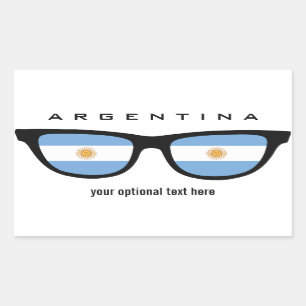 Zollaufkleber für Argentinier Rechteckiger Aufkleber