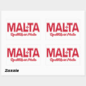 Zollaufkleber von MALTA Rechteckiger Aufkleber (Blatt)