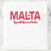 Zollaufkleber von MALTA Rechteckiger Aufkleber (Tasche)