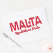 Zollaufkleber von MALTA Rechteckiger Aufkleber (Umschlag)