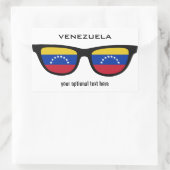 Zollaufkleber von Venezuelan Shades Rechteckiger Aufkleber (Tasche)