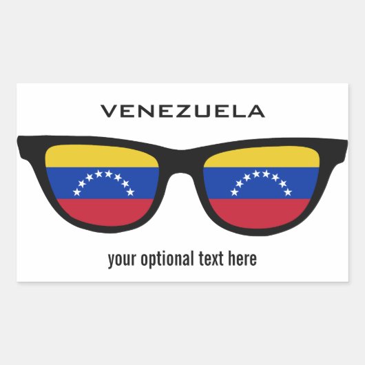 Zollaufkleber von Venezuelan Shades Rechteckiger Aufkleber (Vorderseite)