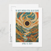 ZOLLBAR: ECLIPSE ÜBER FLUSS POSTKARTE (Vorne/Hinten)