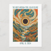 ZOLLBAR: ECLIPSE ÜBER FLUSS POSTKARTE (Vorderseite)