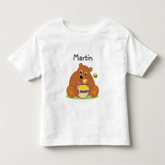 Zollbär, niedlicher Bär, Honigbär oder Teddybär: Kleinkind T-shirt (Vorderseite)