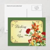 ZOLLBARE Blume Postkarte (Vorne/Hinten)