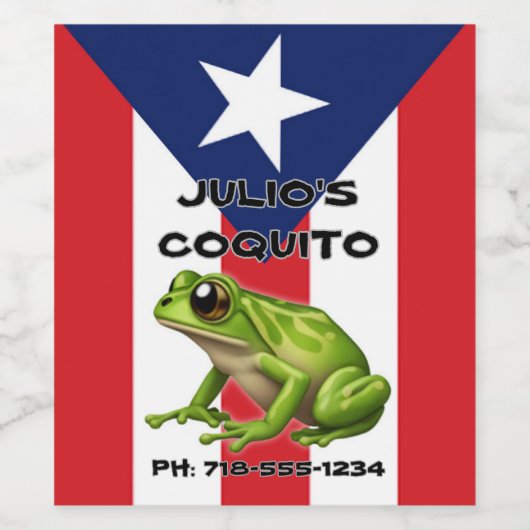 ZOLLBARE COQUITO-Labels Weinetikett (Einzelnes Label)