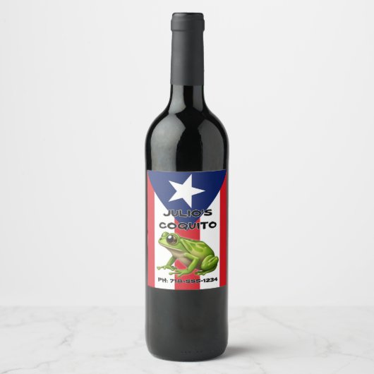 ZOLLBARE COQUITO-Labels Weinetikett (Vorderseite)