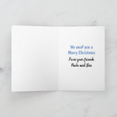 ZOLLBARE DOGGY XMAS SANTA-KARTE KARTE (Innenseite)