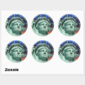 ZOLLBARE Freiheitsstatue, New Yorker Sticker (Blatt)