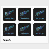 ZOLLBARE NEUSEELAND KIWI FERN PAUA STICKER (Blatt)