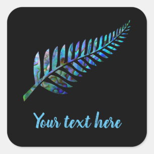 ZOLLBARE NEUSEELAND KIWI FERN PAUA STICKER
