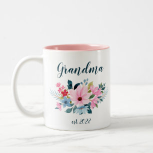 ZOLLBARE Oma Datum - Erstmaliges Oma Con Zweifarbige Tasse
