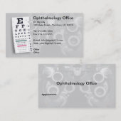 ZOLLBARE Ophthalmologie-Visitenkarte Terminkarte (Vorne/Hinten)