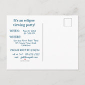 ZOLLBARE PARTY EINLADUNGEN DER ECLIPSE (Rückseite)