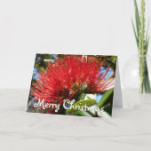 ZOLLBARE POHUTAKAWA XMAS KIWI CARD KARTE (Vorderseite)