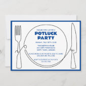 ZOLLBARE POTLUCK-PARTY EINLADUNG (Vorderseite)