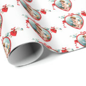 ZOLLBARE SCHNEIBE IN EINEM ROTEN HERZEN-Wrackpapie Geschenkpapier (Rolleneckpunkt)