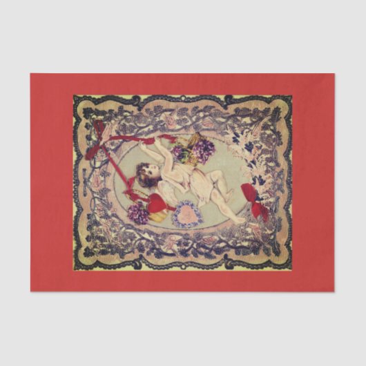 ZOLLBARE VINTAGE ANGEL-Tissue Paper Seidenpapier (Vorderseite)