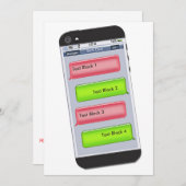 ZOLLBARE Weihnachtsworteinladung Einladung (Vorne/Hinten)