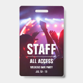 Zollbeamte | Alle Access Concert Pass Abzeichen Ausweis