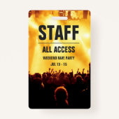 Zollbeamte | Alle Access Concert Pass Abzeichen Ausweis (Vorderseite)