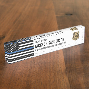 Zollbeamter Polizeibehörde Namensplakette
