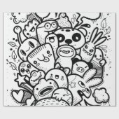 ZOLLBEWÄLTIGTES Wrackpapier Geschenkpapier (Flach)