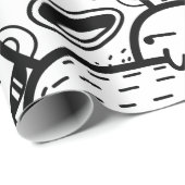 ZOLLBEWÄLTIGTES Wrackpapier Geschenkpapier (Rolleneckpunkt)