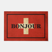 ZOLLBONJOUR-Text für die SCHWEIZ Fußmatte (Vorderseite)