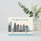 Zollbüros haben die moderne Skyline der Stadt verä Ankündigungspostkarte (Stehend Vorderseite)
