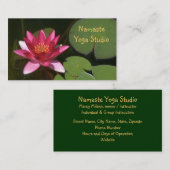 ZOLLBUS.CARD./TIEFE ROSE-FARBIERT LOTUS BLO VISITENKARTE (Vorne/Hinten)