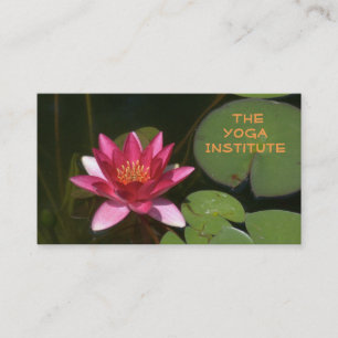 ZOLLBUSKARTE/TIEFE ROSE-FARBIGE LOTUS-BLOS VISITENKARTE