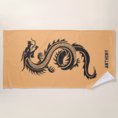 Zollchinesischer Drache Strandtuch (Vorderseite)