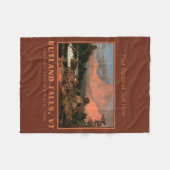 Zolldecke der Kirche "Rutland Falls" Fleecedecke (Vorderseite (Horizontal))