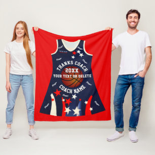Zolldecke für NetBall nach Maß Fleecedecke