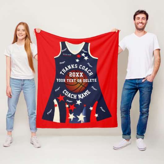 Zolldecke für NetBall nach Maß Fleecedecke (Beispiel)