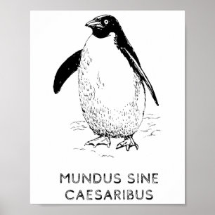 Zölle auf Pinguine Heard Island Funny Trump Tarif Poster
