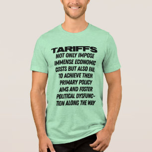 Zölle fördern politische Dysfunktion - Trump Tri-Blend Shirt