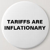 Zölle sind inflationäre™-Tasten Button (Vorderseite)