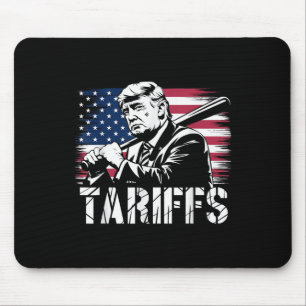 Zölle Trump USA-Flagge Handelsmacht Lustiger Tess Mousepad