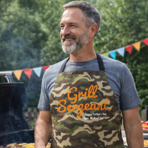 Zollernder Grill Sergeant Camo-Schürze Schürze