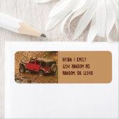 Zolletiketten mit roten Schlammlawinen (Insitu)