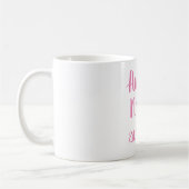 Zollfahnder etablierte rosa Tasse (Links)