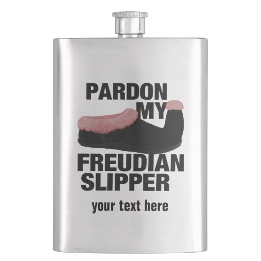 Zollfahne Freudian Slipper Flachmann (Vorderseite)