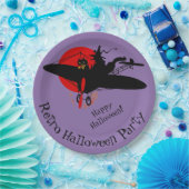 Zollfahne in Lila Papierfahnen des Flugzeugs Pappteller (Party)