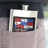 Zollfahne London UK Flachmann (Beispiel)